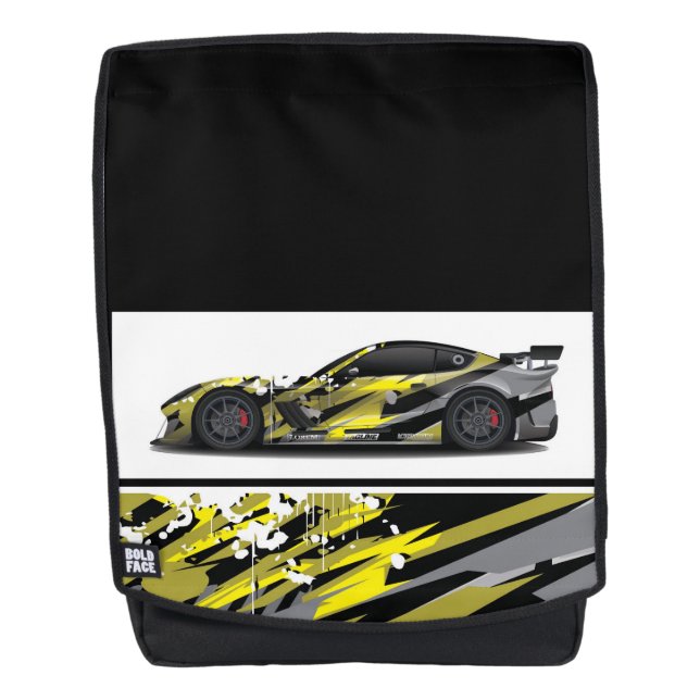 Sacoche de sac à dos pour voiture sport (Devant)