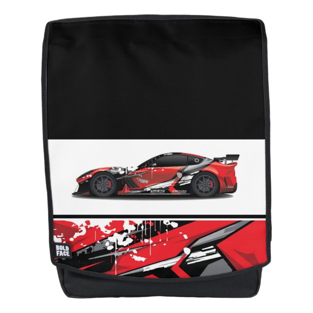 Sacoche de sac à dos pour voiture sport (Devant)