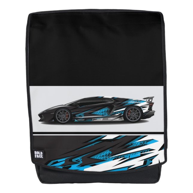 Sacoche de sac à dos pour voiture sport (Devant)