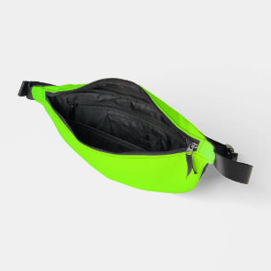 Sacoche vert brillant avec un noir central 