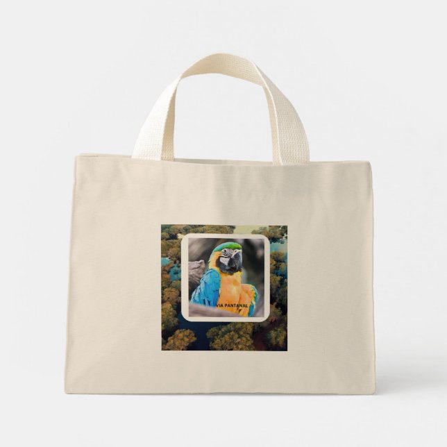 Sacola Mini Arara Stoffbeutel (Rückseite)