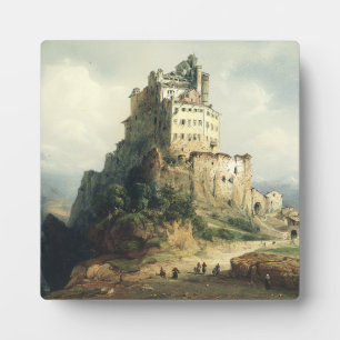 Sacra di San Michele Kloster Alpine Kunst Fotoplatte