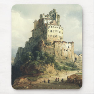 Sacra di San Michele Kloster Alpine Kunst Mousepad