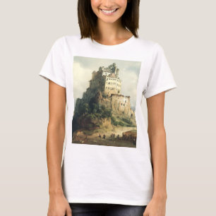 Sacra di San Michele Kloster Alpine Kunst T-Shirt