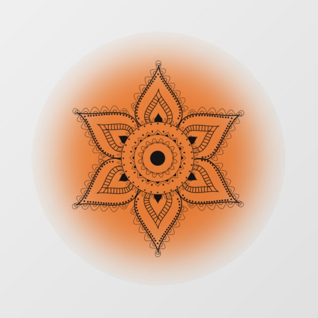 Sacral Chakra Fensteraufkleber (Blatt)