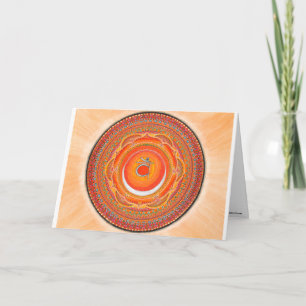 Sacral Chakra Mandala Grußkarten Karte