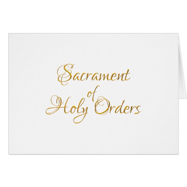 Sacrament de l'Ordre des Saints Ordres Golden 3D L (Devant horizontal)
