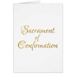 Sacrament of Confirmation Golden 3D Look