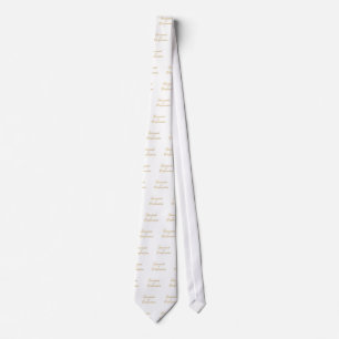 Sacrament of Confirmation Golden 3D Look Krawatte