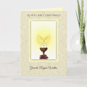 Sacrament of Confirmation Holy Spirit Prayer Karte