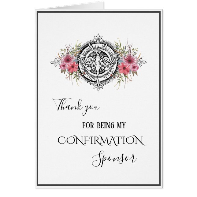 Sacrament of Confirmation Religious Sponsor (Vorne)