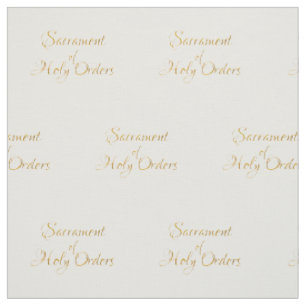 Sacrament of Holy Orders Golden 3D Look Stoff