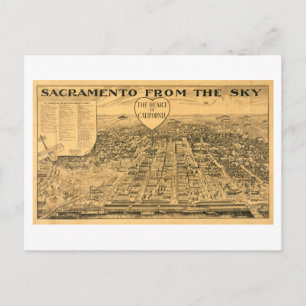 Sacramento aus der Luft, 1923 Postkarte