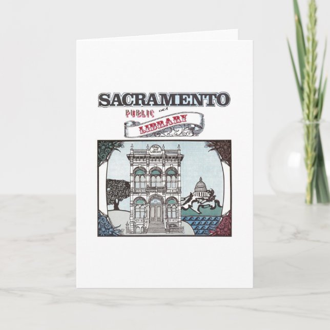 Sacramento-Bibliotheks-Karte Karte (Vorderseite)