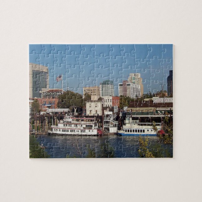 Sacramento, CA Flussufer-Puzzle (Horizontal)