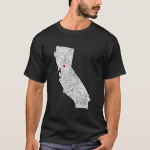 Sacramento California Liebe Herzstück Nor Cal Sac T-Shirt