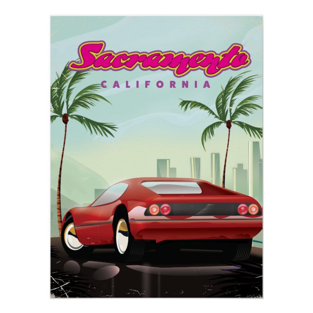 Sacramento California Poster (Vorderseite)