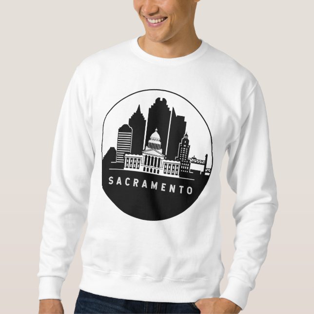 Sacramento California Skyline Sweatshirt (Vorderseite)