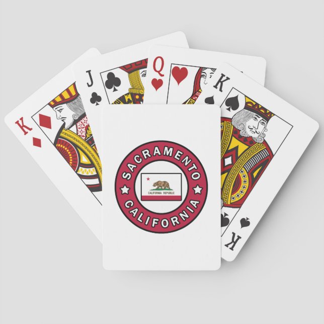 Sacramento California Spielkarten (Rückseite)