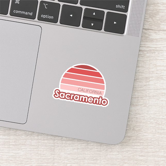 Sacramento California Sticker (Ausschnitt)
