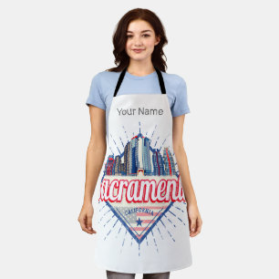 Sacramento California United Staaten Skyline USA Schürze