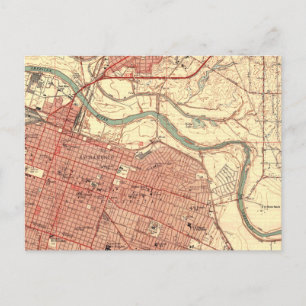 Sacramento California Vintage Karte
