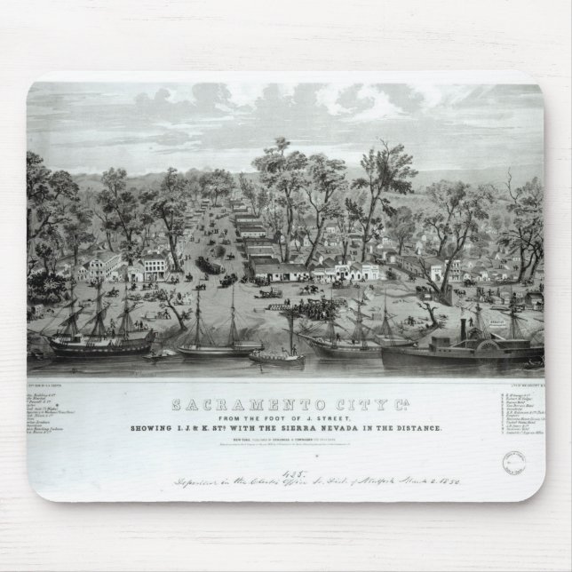 Sacramento City, Kalifornien Mousepad (Vorne)