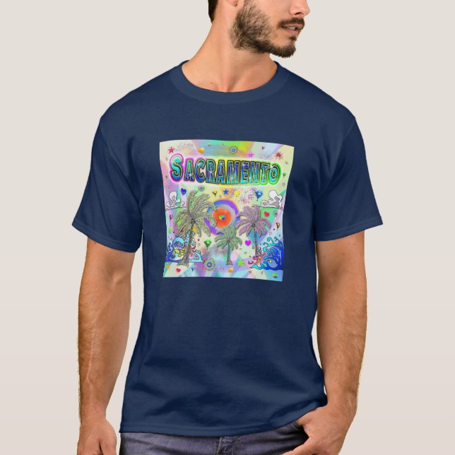 Sacramento Deep Dream T - Shirt (Vorderseite)