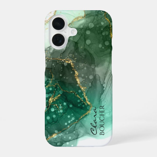 Sacramento Green Alcohol Tinte benutzerdefinierbar iPhone 16 Hülle (Rückseite)