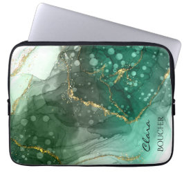 Sacramento Green Watercolor Tinte benutzerdefinier Laptopschutzhülle