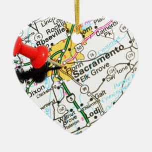 Sacramento, Kalifornien Keramik Ornament