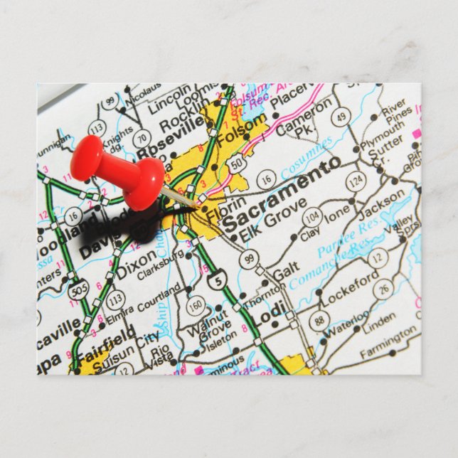 Sacramento, Kalifornien Postkarte (Vorderseite)