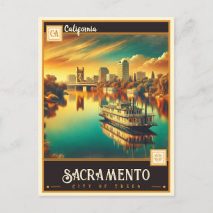 Sacramento, Kalifornien   VINTAG Postkarte