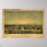 Sacramento, Kalifornien während der Überschwemmung