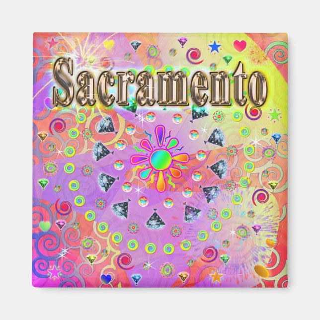 Sacramento Lucky Golden Magnet (Vorne)