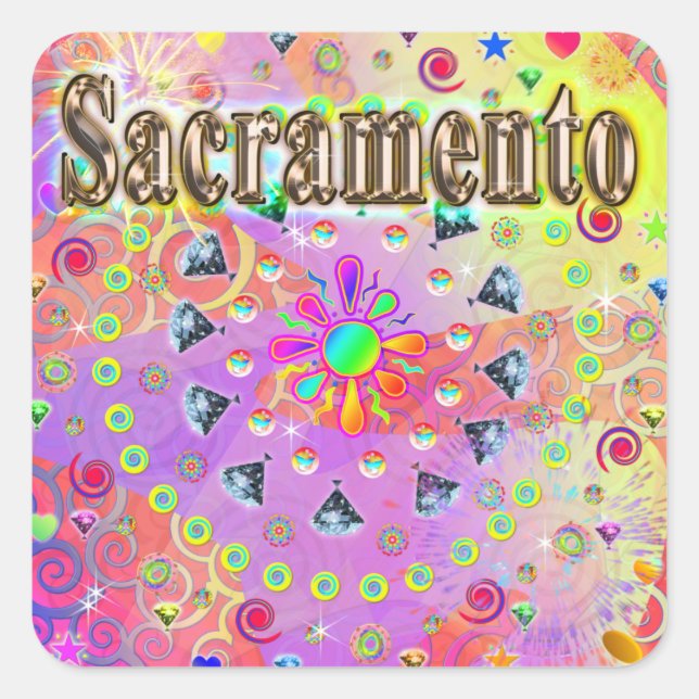 Sacramento Lucky Golden Sticker (Devant)