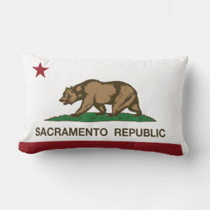 Sacramento-Republik-Flagge Lendenkissen