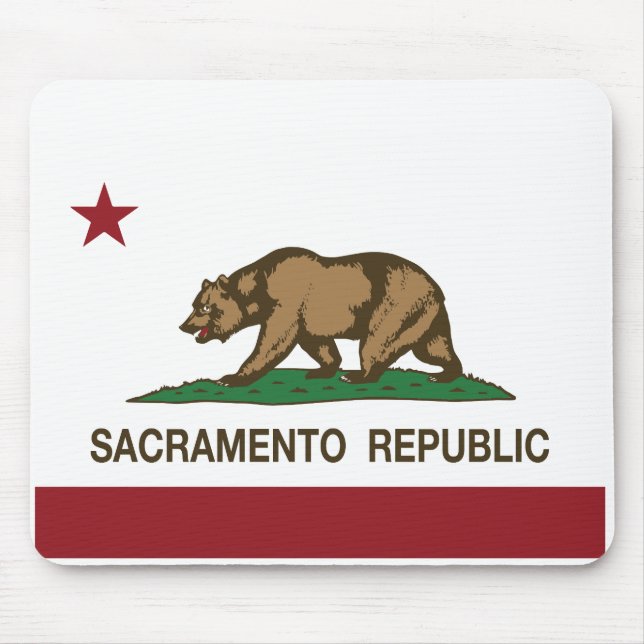 Sacramento-Republik-Flagge Mousepad (Vorne)