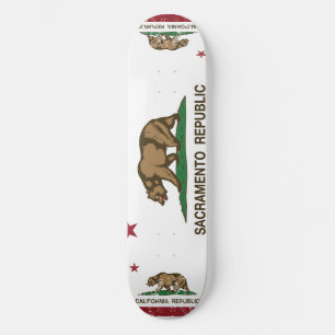 Sacramento-Republik-Flagge Skateboard