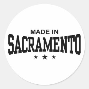 Sacramento Runder Aufkleber