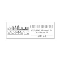 Sacramento | Selbstfarbige Briefmarke der benutzer