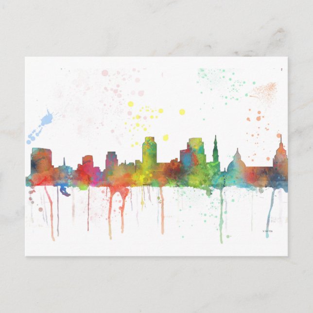 SACRAMENTO, SKYLINE KALIFORNIEN POSTKARTE (Vorderseite)