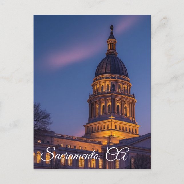Sacramento, Staat Hauptstadt, Kalifornien Postkarte (Vorderseite)
