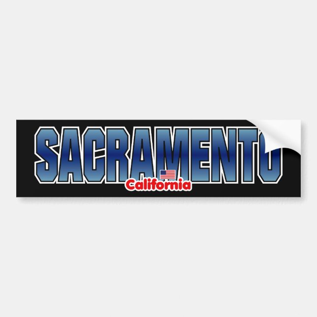 Sacramento-Stoßdämpfer Autoaufkleber (Vorne)