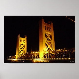 Sacramento Tower Bridge Poster
