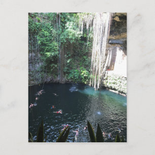 Sacré bleu Cenote, Ik Kil, Mexique #2 Carte postal