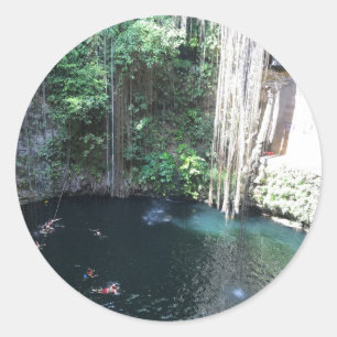Sacré Cenote Bleu, Ik Kil, Mexique Stickers #2