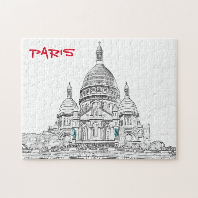 Sacre Coeur Basilica auf dem Montmartre, Paris (Horizontal)