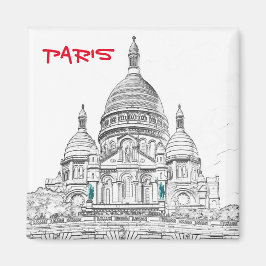 Sacre Coeur Basilica auf dem Montmartre, Paris Magnet