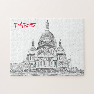 Sacré-Cœur-Basilika auf dem Montmartre-Hügel, Pari